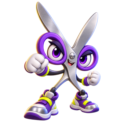 Scissors, a purple blade fighter